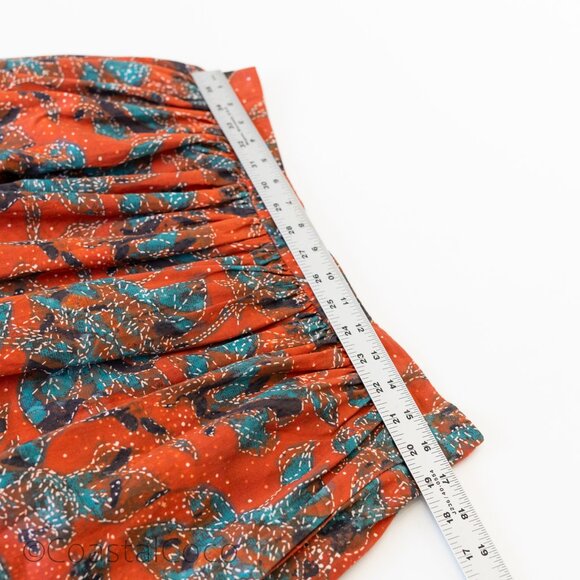 Never A Wallflower Yarrow Maxi Skirt L 100% Cotton Flowy Boho Floral Prairie - Picture 5 of 6